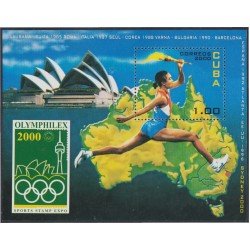 Cuba HB 163 2000 Exposición Filatélica Olímpica MNH