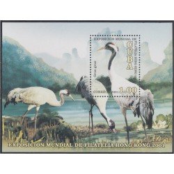 Cuba HB 165 2001 Hong Kong 2001. Exposición Filatélica Internacional MNH