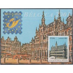Cuba HB 166 2001 Exposición Filatélica Internacional en Bruselas MNH