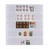 Lindner 825P Hojas Transparentes Paquete de 10