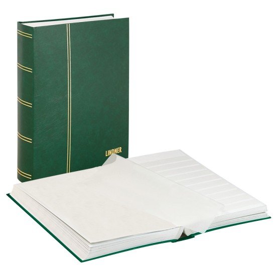 Lindner 1163-G Clasificador estándar 230 x 305 mm, 64 páginas, verde Lindner 1163-G Clasificador estándar 230 x 305 mm, 64 páginas, verde