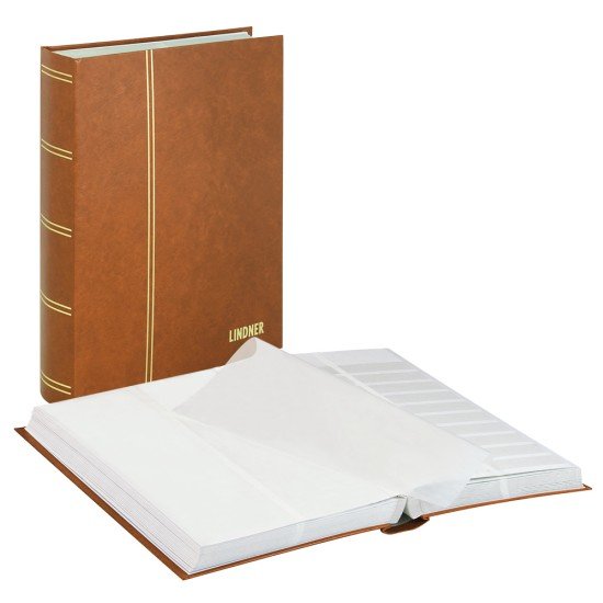 Lindner 1167-H Clasificador estándar 230 x 305 mm, 64 páginas, marrón