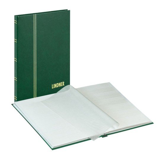 Lindner 1158-G Clasificador estándar 165 x 220 mm, 16 páginas blancas, verde Lindner 1158-G Clasificador estándar 165 x 220 mm, 16 páginas blancas, verde