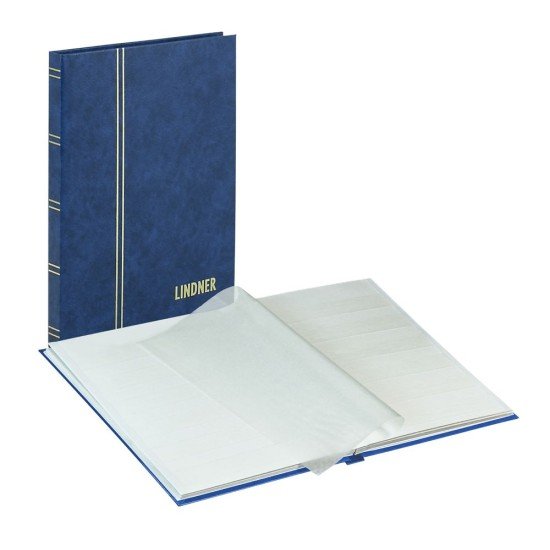 Lindner 1158-B Clasificador estándar 165 x 220 mm, 16 páginas blancas, azul