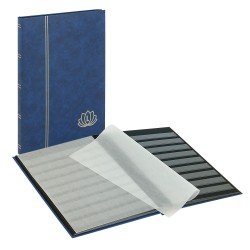 Lindner 5701-B Clasificadores Lotus 230 x 305 mm 16 páginas negras, azul Lindner 5701-B Clasificadores Lotus 230 x 305 mm 16 páginas negras, azul