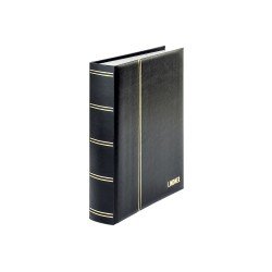 Lindner 1162S-S Clasificadores Luxus 230 x 305 mm 60 páginas blancas, negro