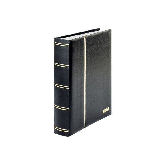 Lindner 1162S-S Clasificadores Luxus 230 x 305 mm 60 páginas blancas, negro