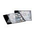 Lindner 1171F Hojas clasificadoras con 6 tiras transparentes pqte 10