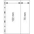 Lindner 062 Hojas UNIPLATE 276/122/70 mm 2 tiras en negro