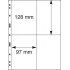 Lindner 079 Hojas UNIPLATE 97/128 mm 4 bolsillos en negro