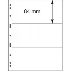 Lindner 073 Hojas UNIPLATE 84/197 mm 3 tiras en negro