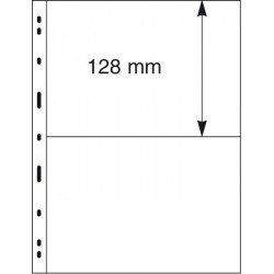 Lindner 072 Hojas UNIPLATE 128/197 mm 2 tiras en negro