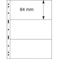 Lindner 093 Hojas UNIPLATE 84/197 mm 3 tiras Transparentes