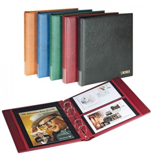 Lindner 1403-H Álbum FDC RONDO REGULAR, marrón