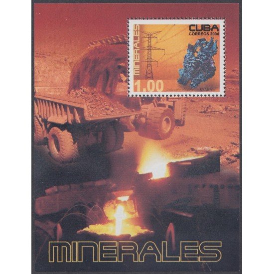 Cuba HB 192 2004 Rocas y Minerales MNH