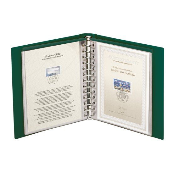 Lindner 1103E-G FDC album CLASSIC verde