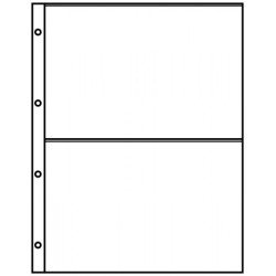 Lindner 4102 Hojas clasificadoras A4 negro con 2 bolsillos (220 x 147 mm)
