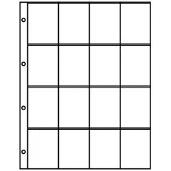 Lindner 4066 Hojas clasificadoras A4 con 16 bolsillos (50 x 70 mm)