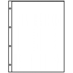 Lindner 8811 Hojas clasificadoras A4 transparente con 1 bolsillo (216 x 300 mm)