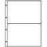 Lindner 8812 Hojas clasificadoras A4 transparente con 2 bolsillos (220 x 150 mm)