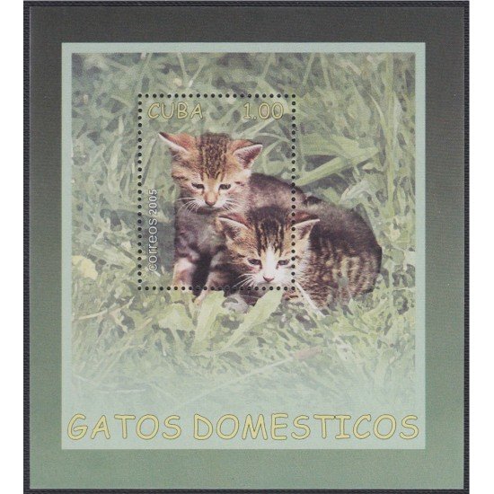 Cuba HB 199 2005 Fauna Gatos MNH