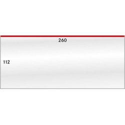 Lindner 887-1LP Bolsas de cristal protectoras, medidas internas: 260 x 112 mm