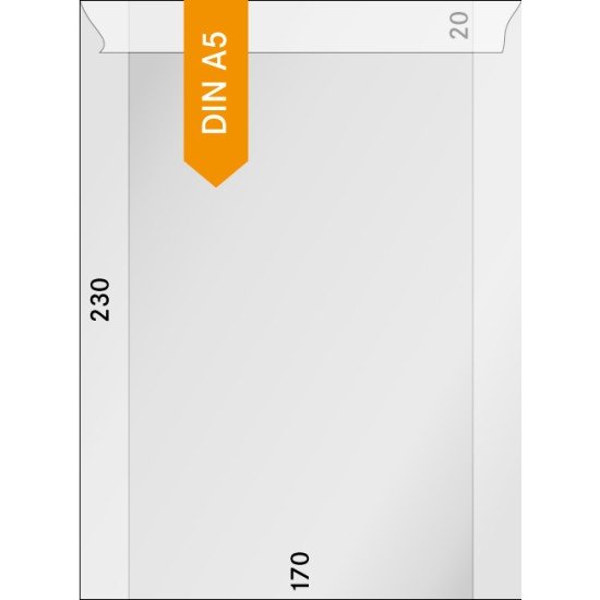 Lindner 716 Sobres de brillantina 170 X 230 + 20 mm pqte de 500