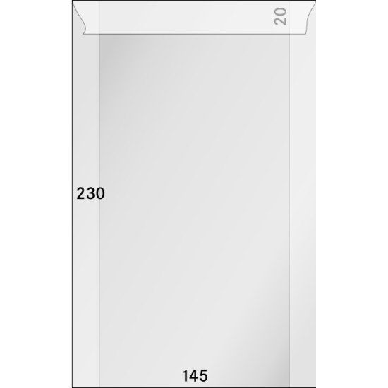 Lindner 715 Sobres de brillantina 145 X 230 + 20 mm pqte de 500