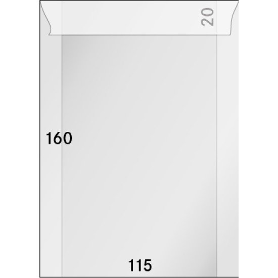 Lindner 710 Sobres de brillantina 115 X 160 + 20 mm pqte de 500