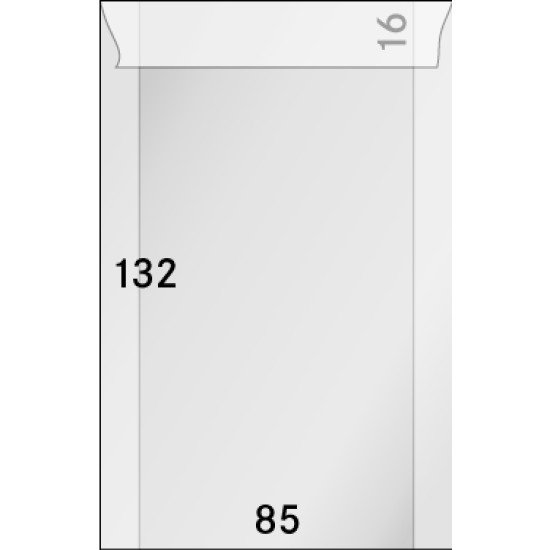 Lindner 707 Sobres de brillantina 85 X 132 + 16 mm pqte de 500