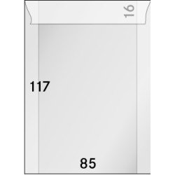 Lindner 706 Sobres de brillantina 85 X 117 + 16 mm pqte de 500