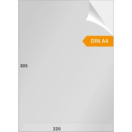 Lindner 719LS-P100 Sobres de brillantina A4, abierto por los dos lados pqte de 100
