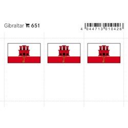 Lindner 651 Gibraltar Etiquetas adhesivas 24 x 38 mm pqte 6 