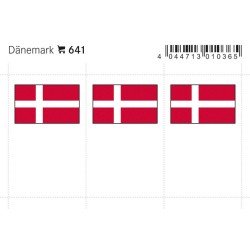 Lindner 641 Dinamarca Etiquetas adhesivas 24 x 38 mm pqte 6 Lindner 641 Dinamarca Etiquetas adhesivas 24 x 38 mm pqte 6