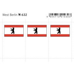 Lindner 632 Berlín Este Etiquetas adhesivas 24 x 38 mm pqte 6 Lindner 632 Berlín Este Etiquetas adhesivas 24 x 38 mm pqte 6
