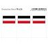 Lindner 628 Alemania Imperio Etiquetas adhesivas 24 x 38 mm pqte 6 