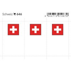 Lindner 646 Suiza Etiquetas adhesivas 24 x 38 mm pqte 6 