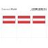Lindner 644 Austria Etiquetas adhesivas 24 x 38 mm pqte 6 