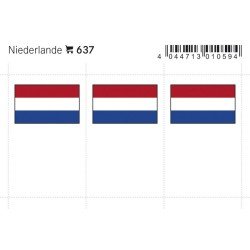 Lindner 637 Holanda Etiquetas adhesivas 24 x 38 mm pqte 6 Lindner 637 Holanda Etiquetas adhesivas 24 x 38 mm pqte 6