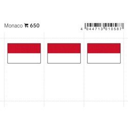 Lindner 650 Mónaco Etiquetas adhesivas 24 x 38 mm pqte 6 