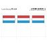 Lindner 654 Luxemburgo Etiquetas adhesivas 24 x 38 mm pqte 6 