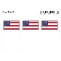 Lindner 657 USA Etiquetas adhesivas 24 x 38 mm pqte 6 Lindner 657 USA Etiquetas adhesivas 24 x 38 mm pqte 6