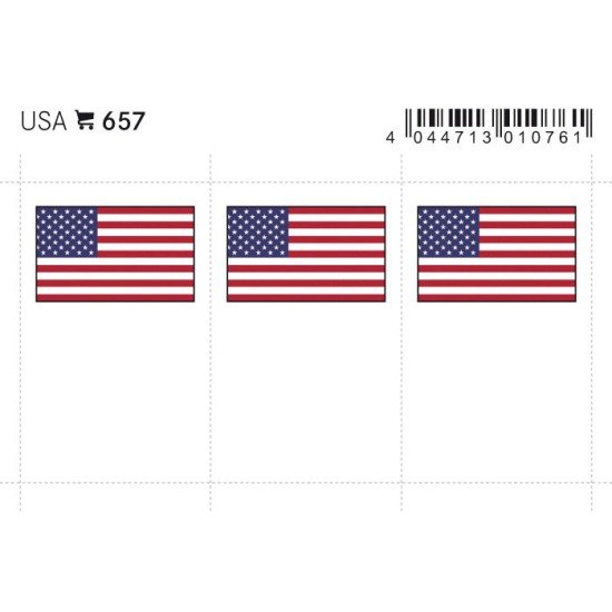 Lindner 657 USA Etiquetas adhesivas 24 x 38 mm pqte 6 