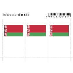 Lindner 684 Belarús Etiquetas adhesivas 24 x 38 mm pqte 6 Lindner 684 Belarús Etiquetas adhesivas 24 x 38 mm pqte 6