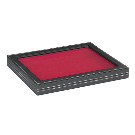 Lindner 2367-2800E Nera M con ventanilla 210 x 270 mm rojo claro