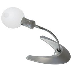 Lindner S7150 Lupa de pie sin montura con iluminación LED, 2x / 6x Lindner S7150 Lupa de pie sin montura con iluminación LED, 2x / 6x