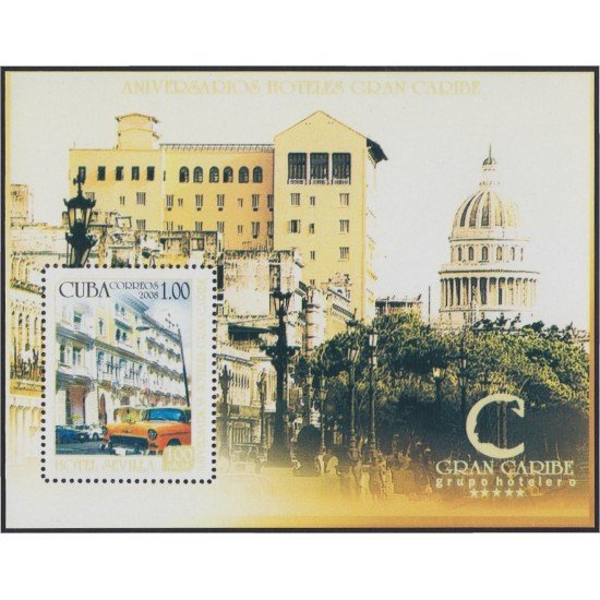 Cuba HB 238 2008 50 Años del grupo Hotelero Gran Caribe MNH Cuba HB 238 2008 50 Años del grupo Hotelero Gran Caribe MNH