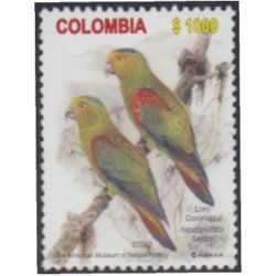 Colombia 1211 2003 Fauna Pájaros. Periquitos MNH