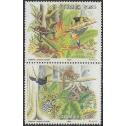 Colombia 1239/40 2003 Serie América UPAEP. Fauna autóctona MNH