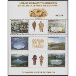 Colombia 1269/1274 2004 La Laguna de Guatavita. Rutual de la Leyenda de Eldorado MNH